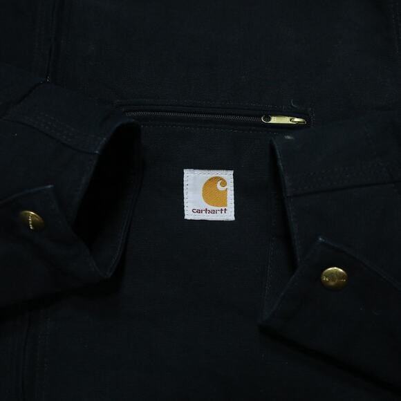 Vintage Carhartt J001 BLK Black Detroit Jacket Size XL Tall - Picture 12 of 16